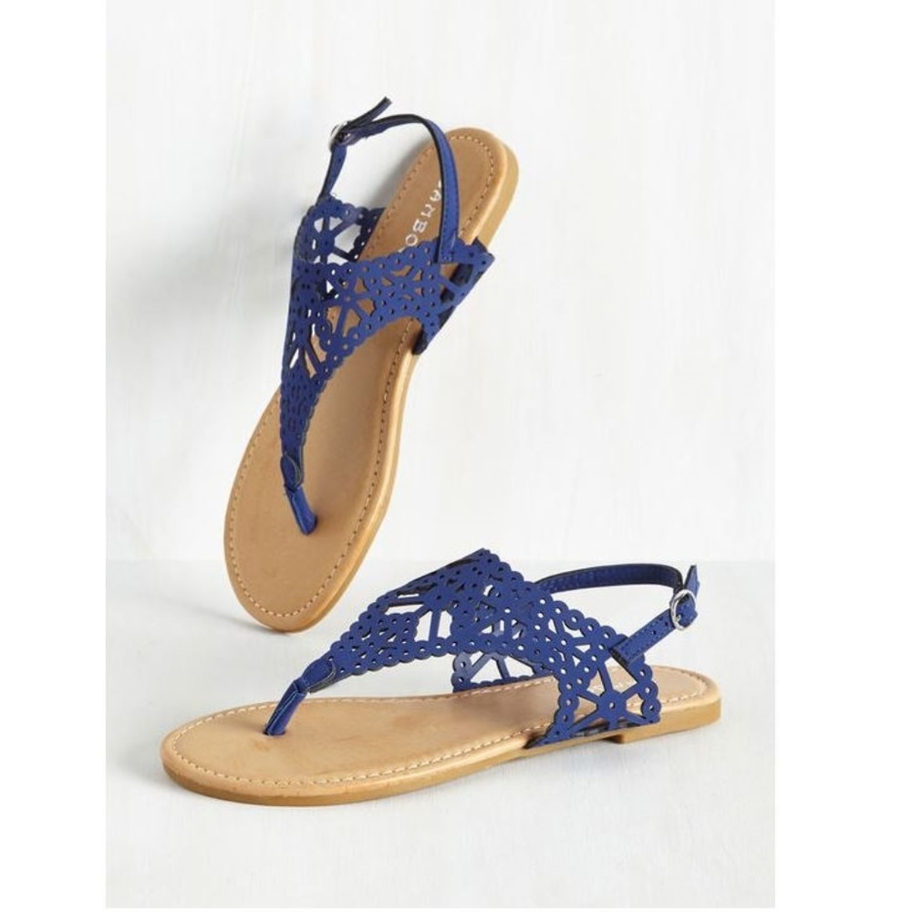 ModCloth Cobalt Blue Slingback Sandals
